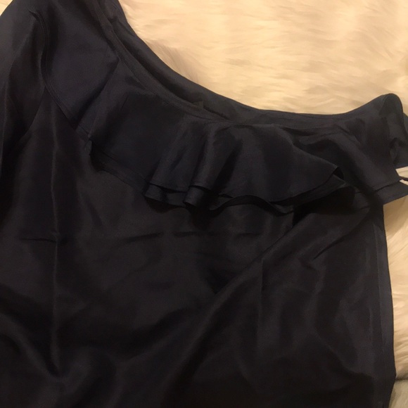 J. Crew One Shoulder Silk Shantung Top - Picture 3 of 7